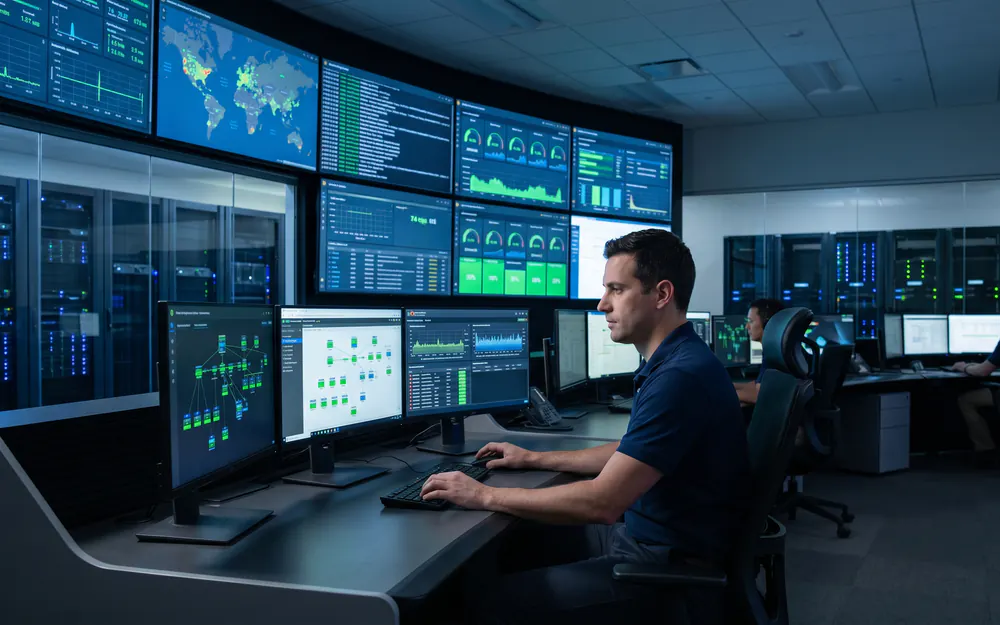 Managed IT remote monitoring dashboard
