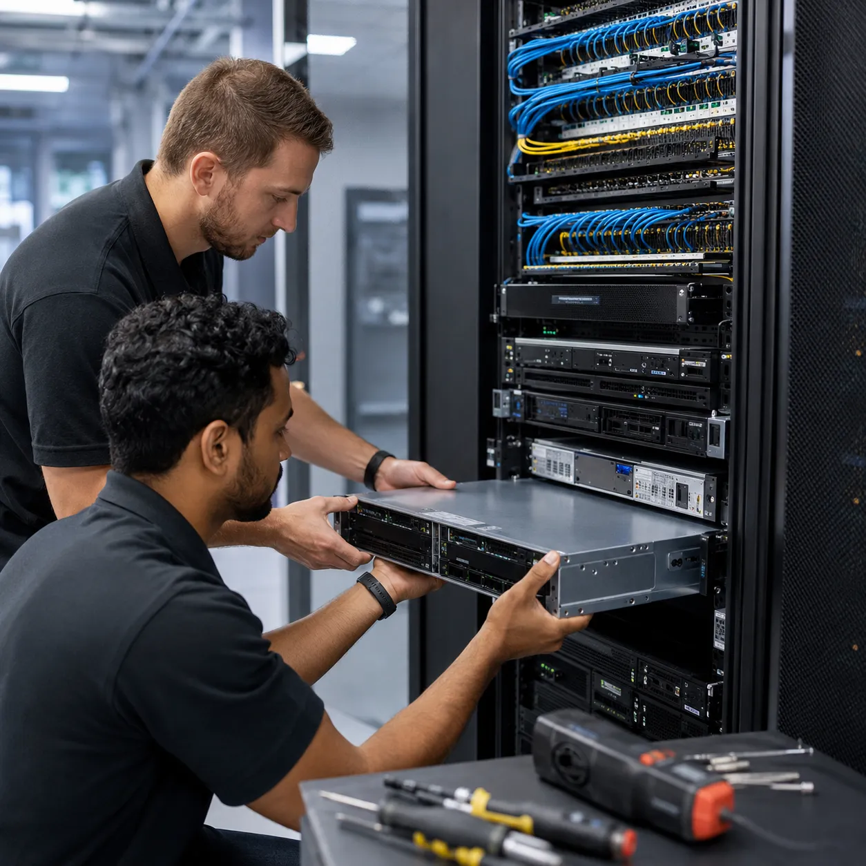 Chrome Tech field technician providing smart hands on-site support