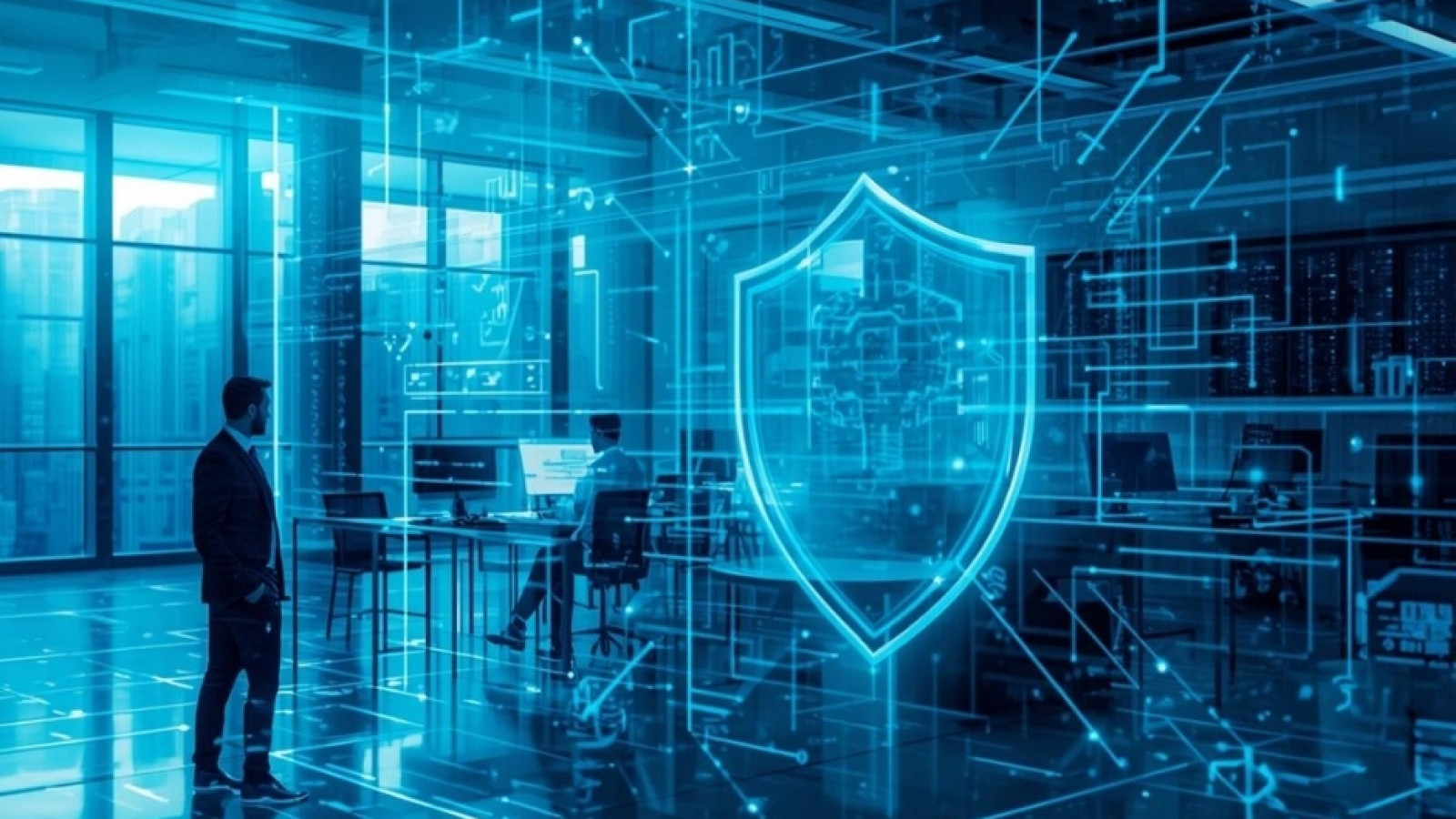 Black and White Modern Simple Minimalist Elegant Line Art Geometric Architecture Presentation (11)